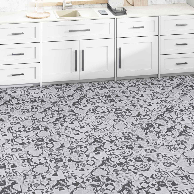 Deski podłogowe 36 pcs Szary 5,02 m² PVC