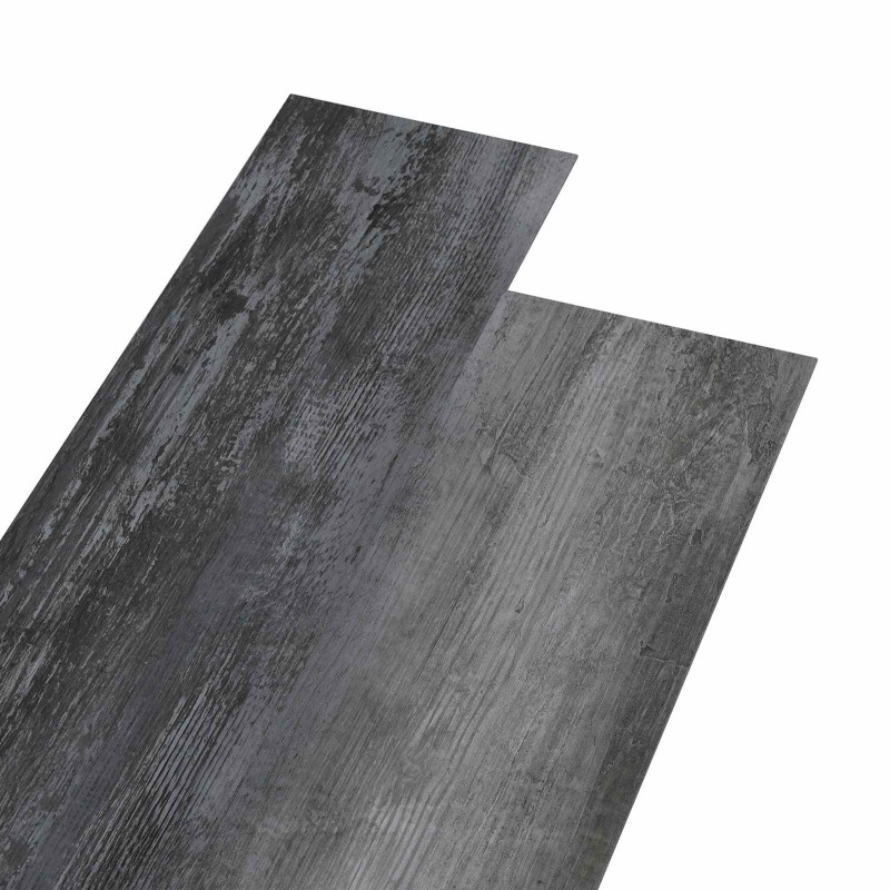 Deski podłogowe 36 pcs Błyszczący szary 5,02 m² PVC