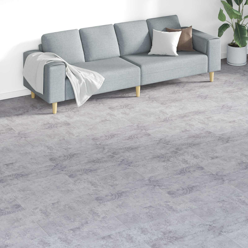 Deski podłogowe 18 pcs Szary 5,26 m² PVC