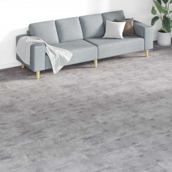 Deski podłogowe 18 pcs Cementowy brąz 5,26 m² PVC
