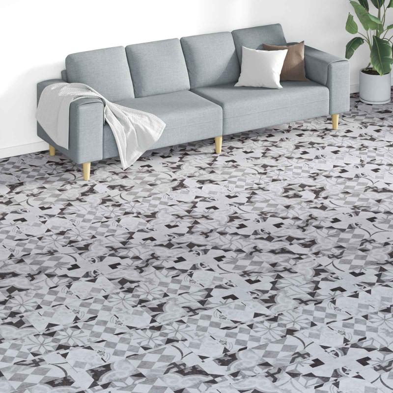 Deski podłogowe 18 pcs Szary 5,26 m² PVC