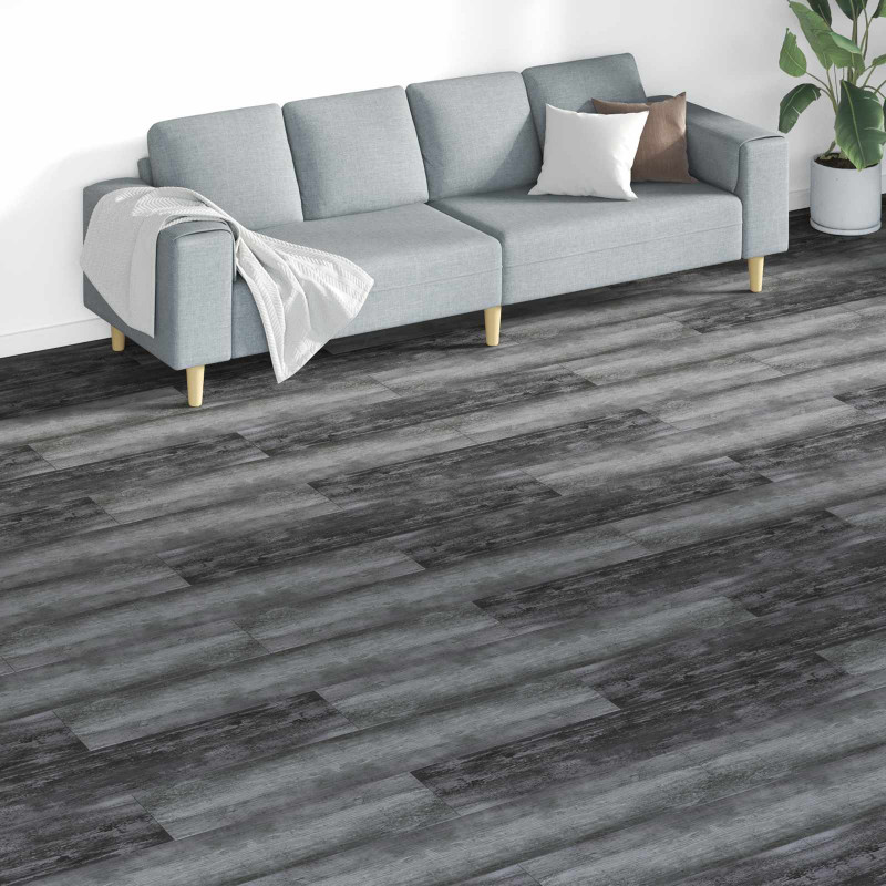 Deski podłogowe 18 pcs Szary 5,26 m² PVC