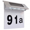 Solarna lampa LED do podświetlania numeru domu, stal nierdzewna