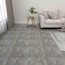 Deski podłogowe 55 pcs Szary 5,11 m² PVC