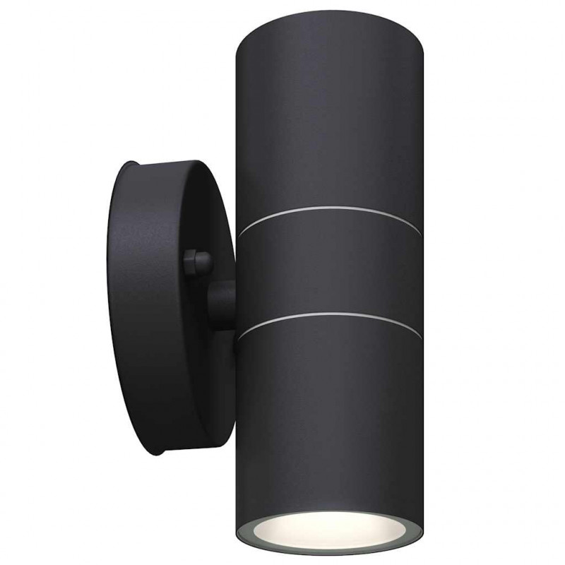 Lampy ścienne zewnętrzne, 2 szt., stal nierdzewna, góra/dół