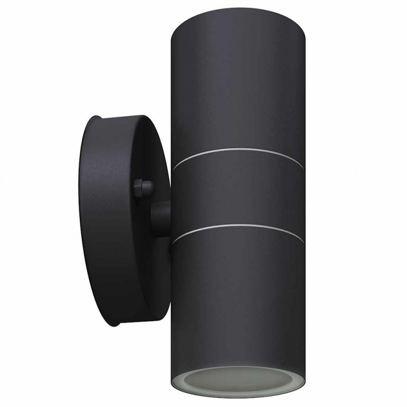 Lampy ścienne zewnętrzne, 2 szt., stal nierdzewna, góra/dół