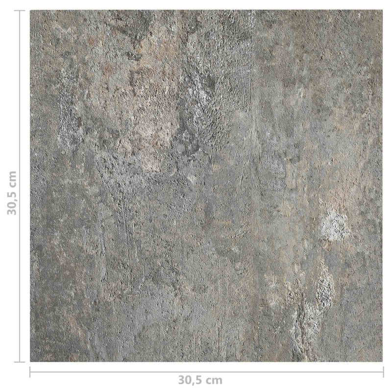 Deski podłogowe 55 pcs Szary 5,11 m² PVC
