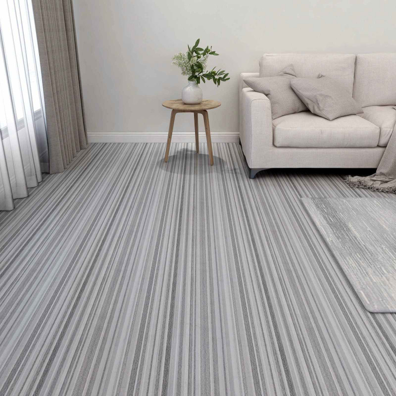 Deski podłogowe 55 pcs Jasnoszary 5,11 m² PVC