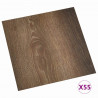 Deski podłogowe 55 pcs Brązowy 5,11 m² PVC