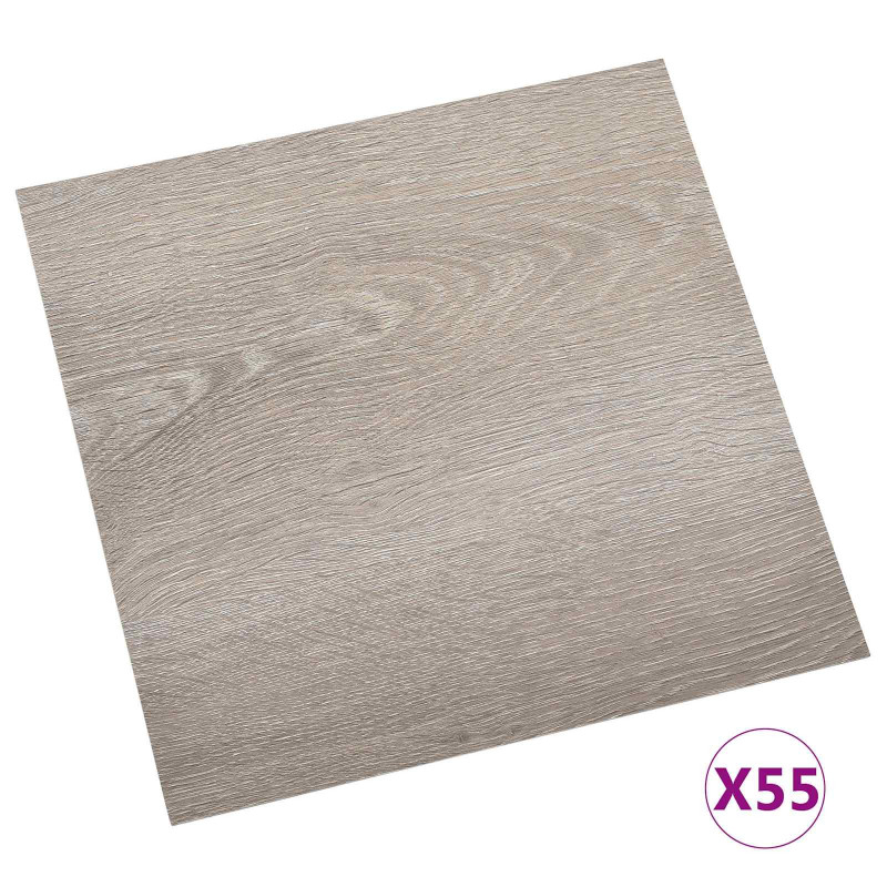 Deski podłogowe 55 pcs Ciemnoszary 5,11 m² PVC