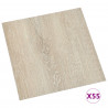Deski podłogowe 55 pcs Beżowy 5,11 m² PVC