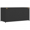 Skrzynia ogrodowa, czarna, 120 x 50 x 60 cm, rattan PE