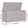 Skrzynia ogrodowa, czarna, 120 x 50 x 60 cm, rattan PE