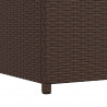 Skrzynia ogrodowa, brązowa, 120 x 50 x 60 cm, rattan PE