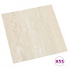 Deski podłogowe 55 pcs Beżowy 5,11 m² PVC