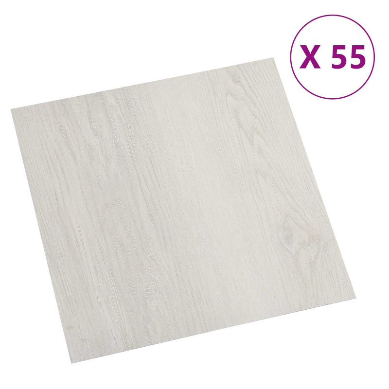 Deski podłogowe 55 pcs Beżowy 5,11 m² PVC