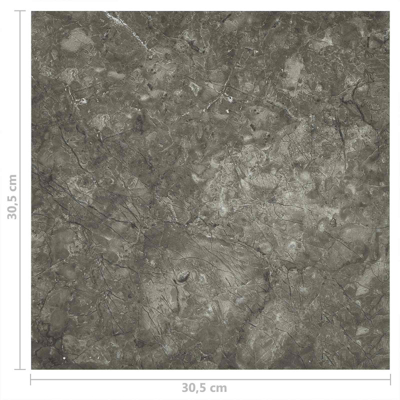 Deski podłogowe 55 pcs Szary 5,11 m² PVC