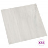 Deski podłogowe 55 pcs Kremowy 5,11 m² PVC