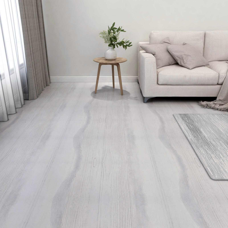 Deski podłogowe 55 pcs Jasnoszary 5,11 m² PVC