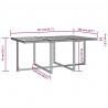 11-cz. zestaw mebli ogrodowych, rattan PE i akacja, czarny