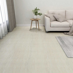 Deski podłogowe 55 pcs Kremowy 5,11 m² PVC