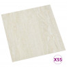 Deski podłogowe 55 pcs Kremowy 5,11 m² PVC