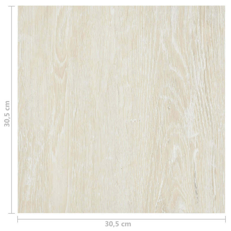 Deski podłogowe 55 pcs Kremowy 5,11 m² PVC