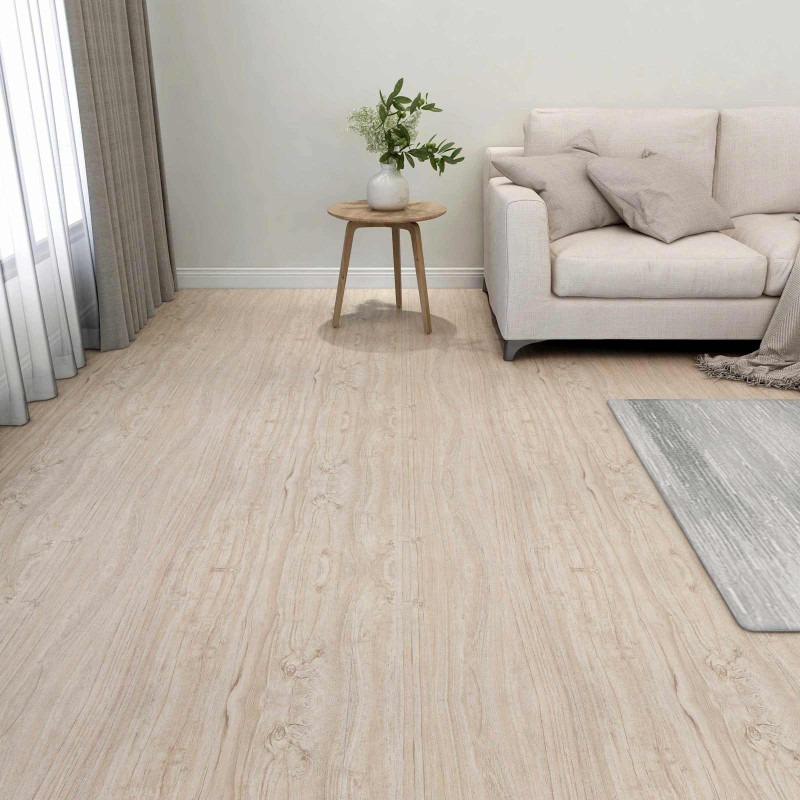 Deski podłogowe 55 pcs Jasny Brąz 5,11 m² PVC