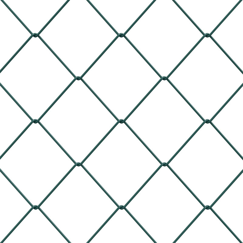 Ogrodzenie łańcuchowe Zielony 2 x 10 m Stal