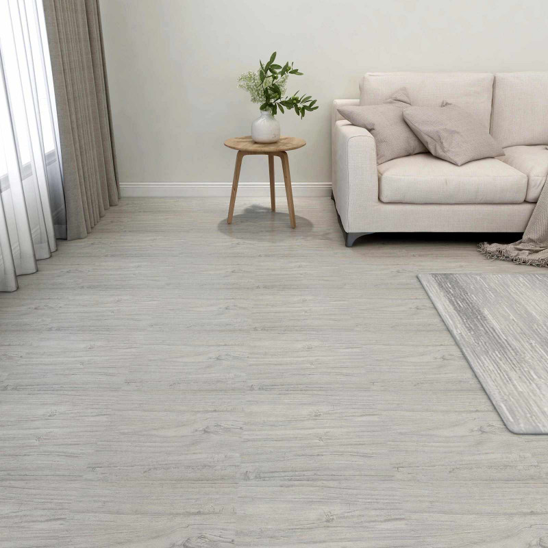 Deski podłogowe 55 pcs Jasnoszary 5,11 m² PVC