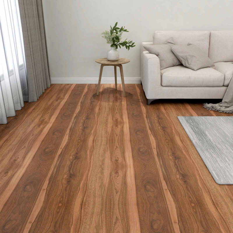 Deski podłogowe 55 pcs Brązowy 5,11 m² PVC