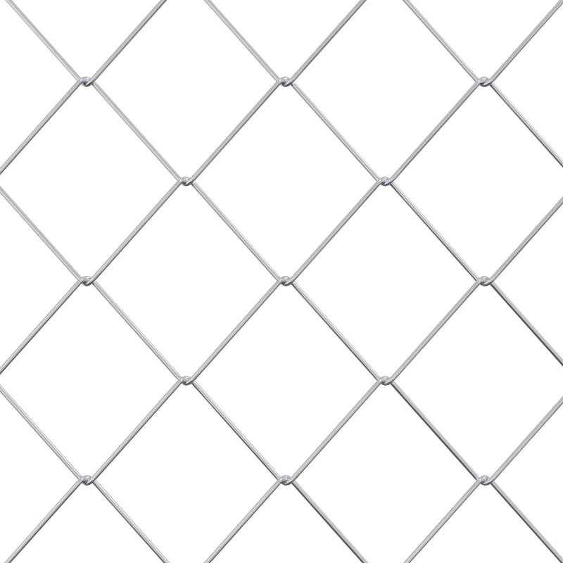 Ogrodzenie łańcuchowe Ocynkowany 2 x 20 m Szkło