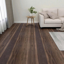 Deski podłogowe 55 pcs Ciemny brąz 5,11 m² PVC