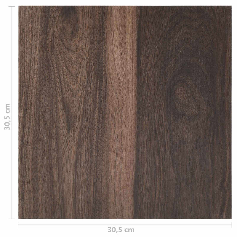 Deski podłogowe 55 pcs Ciemny brąz 5,11 m² PVC