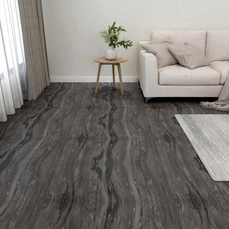 Deski podłogowe 55 pcs Ciemnoszary 5,11 m² PVC