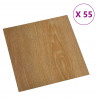 Deski podłogowe 55 pcs Brązowy 5,11 m² PVC