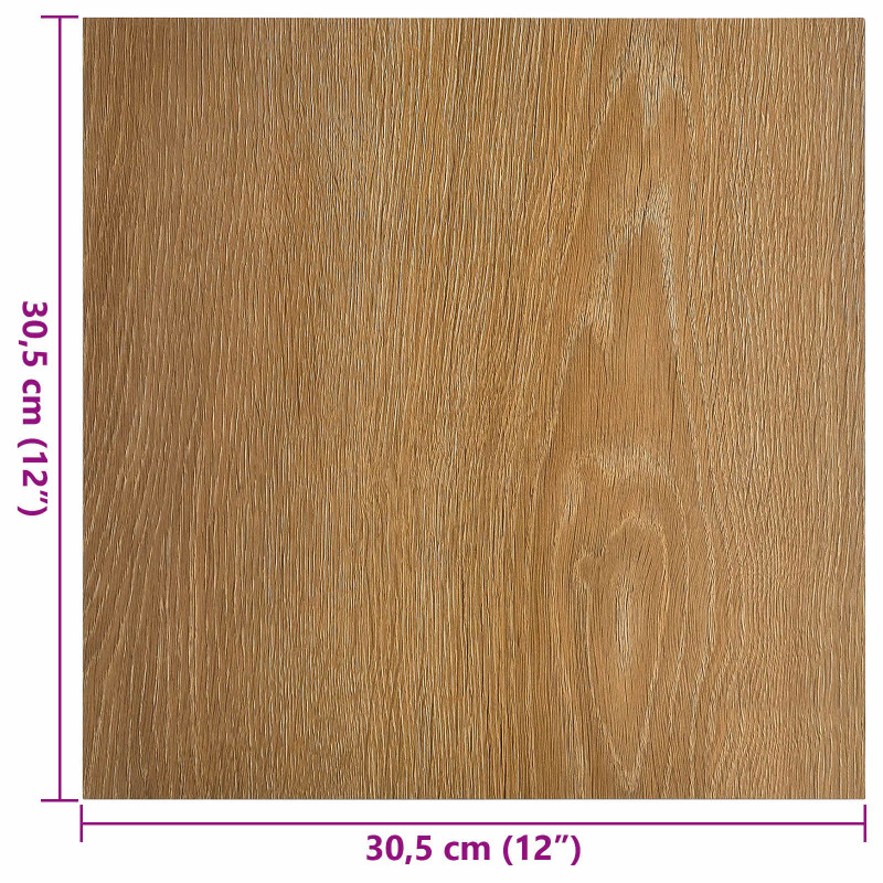 Deski podłogowe 55 pcs Brązowy 5,11 m² PVC