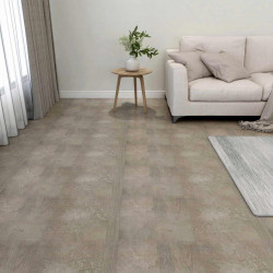 Deski podłogowe 55 pcs Szary 5,11 m² PVC