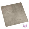 Deski podłogowe 55 pcs Szary 5,11 m² PVC