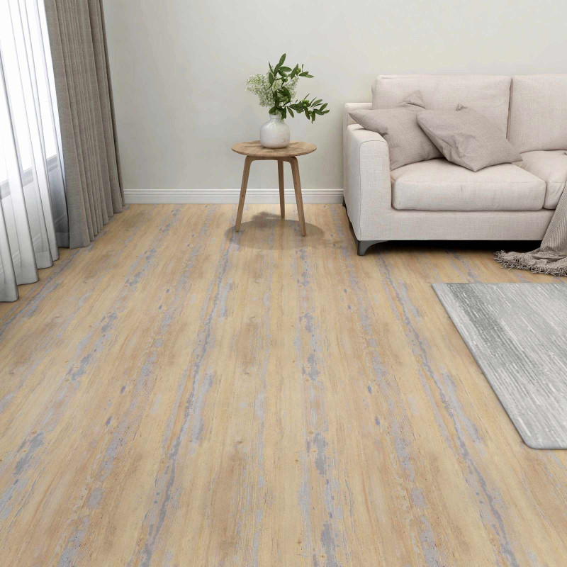 Deski podłogowe 55 pcs Brązowy 5,11 m² PVC
