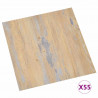 Deski podłogowe 55 pcs Brązowy 5,11 m² PVC