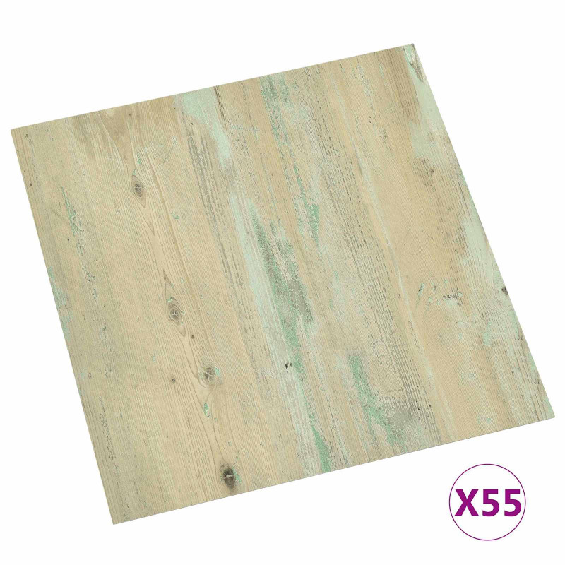 Deski podłogowe 55 pcs Jasny Brąz 5,11 m² PVC