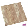 Deski podłogowe 55 pcs Brązowy 5,11 m² PVC