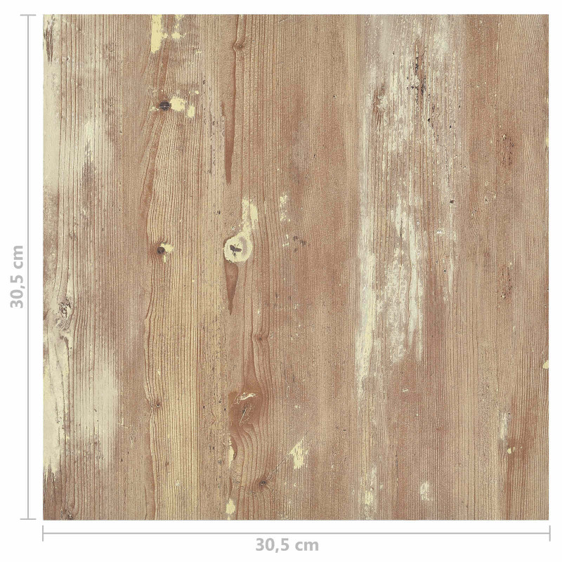 Deski podłogowe 55 pcs Brązowy 5,11 m² PVC