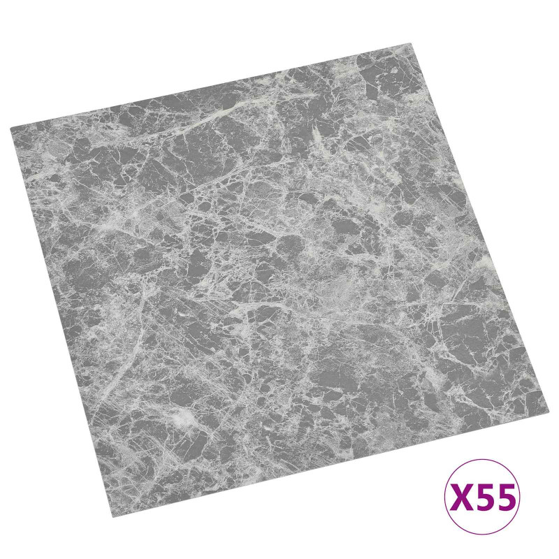 Deski podłogowe 55 pcs Betonowy Szary 5,11 m² PVC