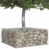 Podniesione łóżko gabionowe Srebrny 100 x 100 x 40 cm