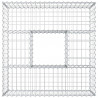 Podniesione łóżko gabionowe Srebrny 100 x 100 x 40 cm