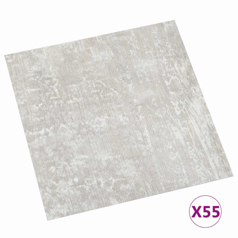 Deski podłogowe 55 pcs Jasnoszary 5,11 m² PVC