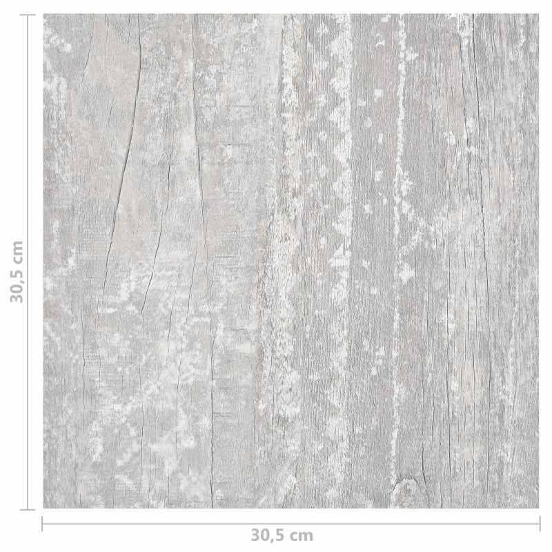 Deski podłogowe 55 pcs Szary 5,11 m² PVC