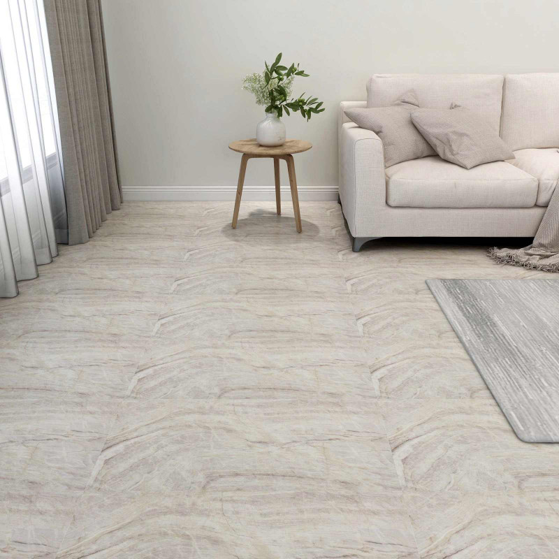Deski podłogowe 55 pcs Beżowy 5,11 m² PVC